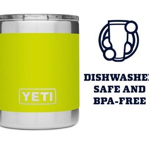 YETI Rambler 10 oz Lowball Stainless Steel with MagSlider Lid, Chartreuse